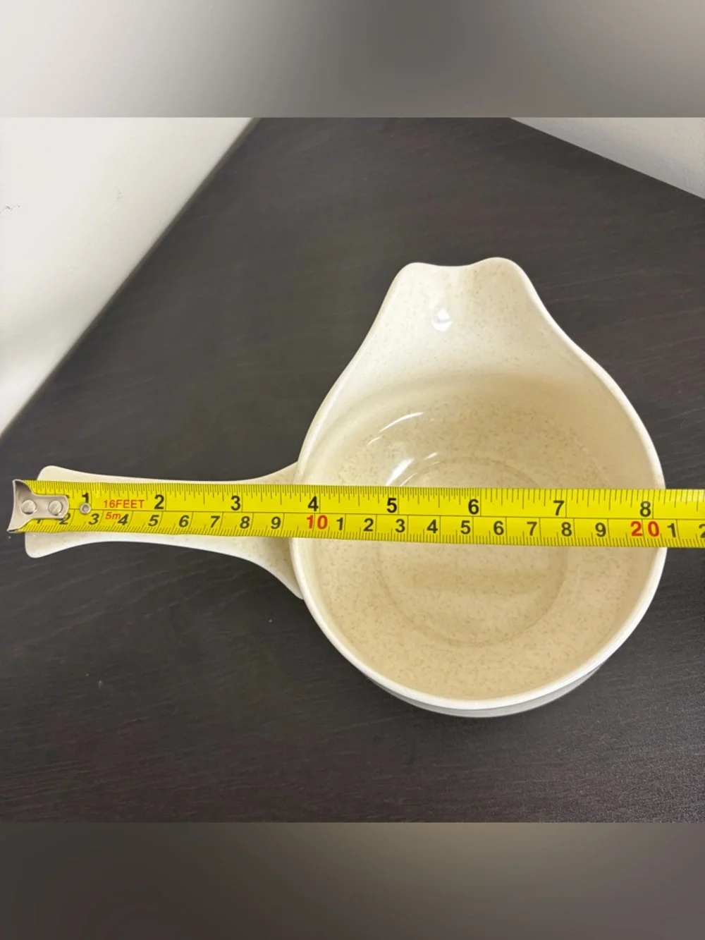 Vintage Temper-Ware Lenox Sprite Floral Gravy Boat Stoneware Warmer 70s Kitchen